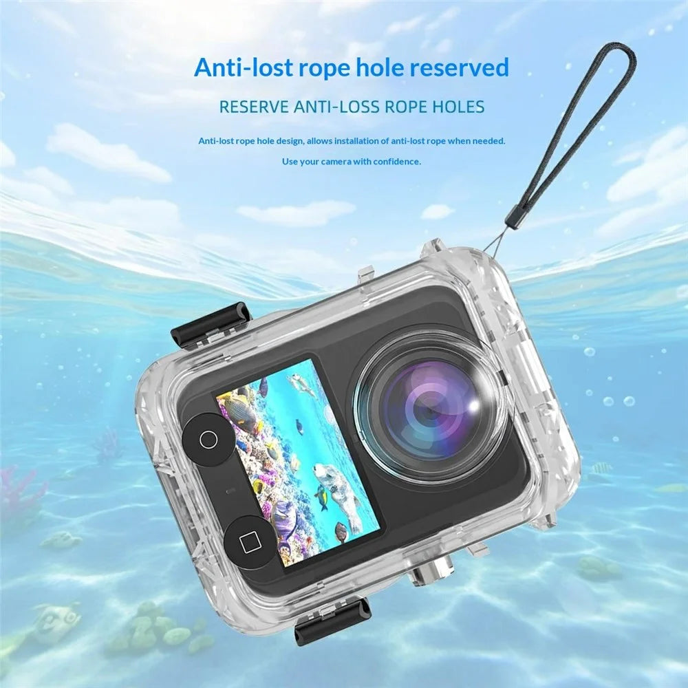For DJI Osmo 360 Panoramic Action Camera Waterproof Case 60m Underwater Protection Shell Compatible with Magnetic Quick-Release Base - 6