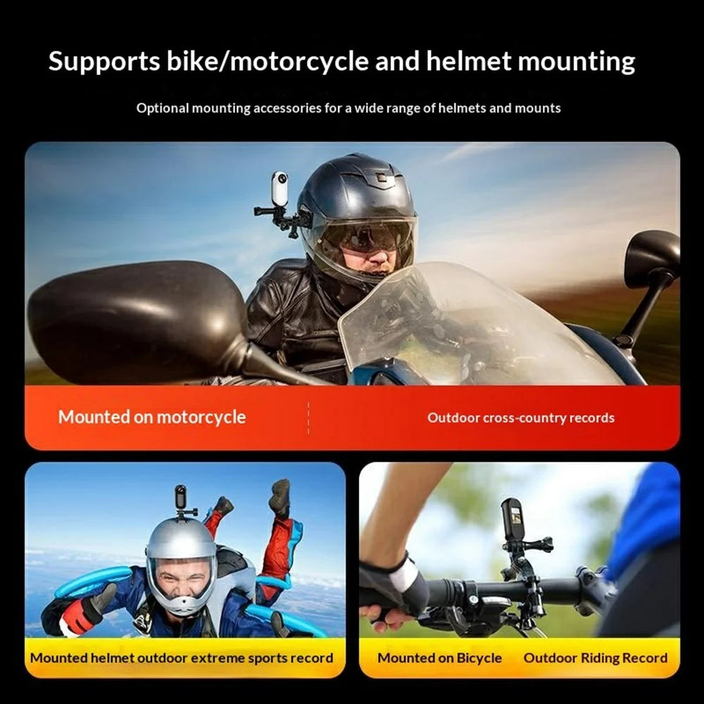 M25 Thumb Sports Camera Pet Collar Recorder 4K HD Action Camera Wide Angle No Memory Card - Black - 5