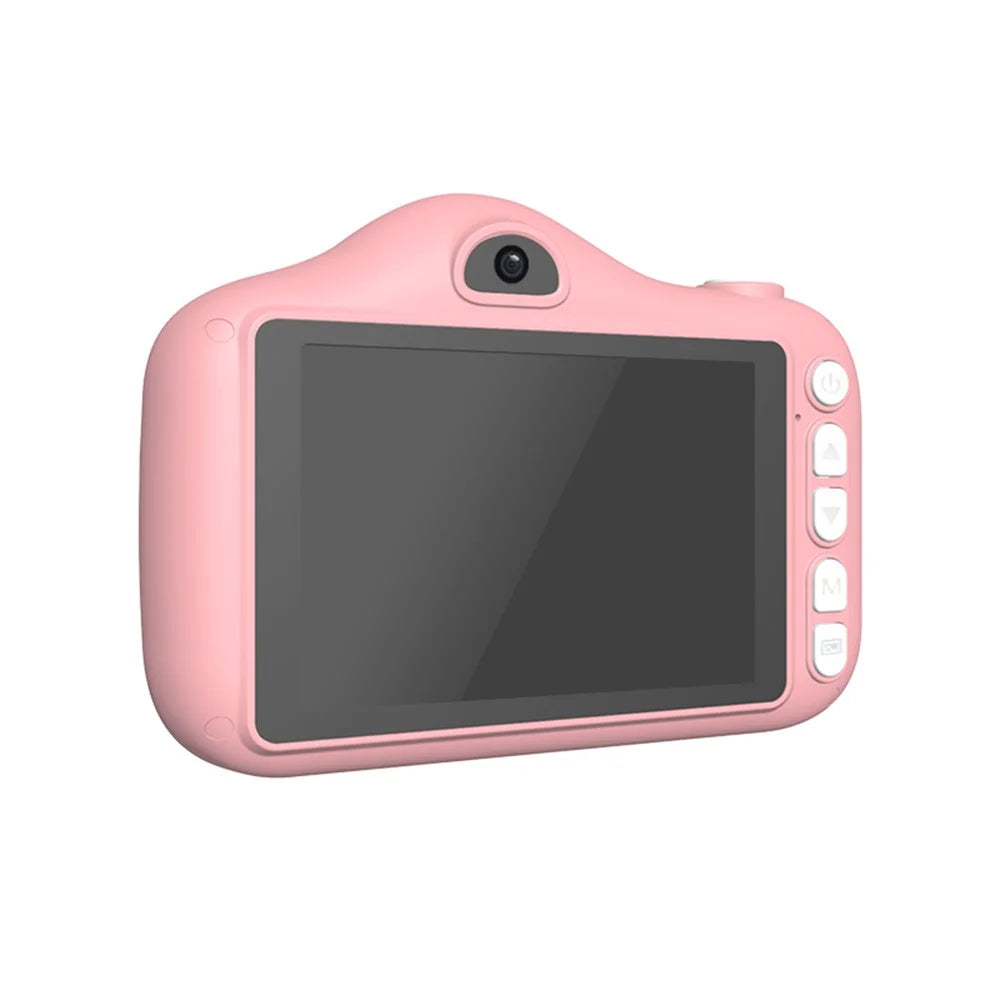 X600 3.5-inch Large Screen Kids Camera 1080P Digital Video Camera Educational Toys (without TF Card) - Pink - 6