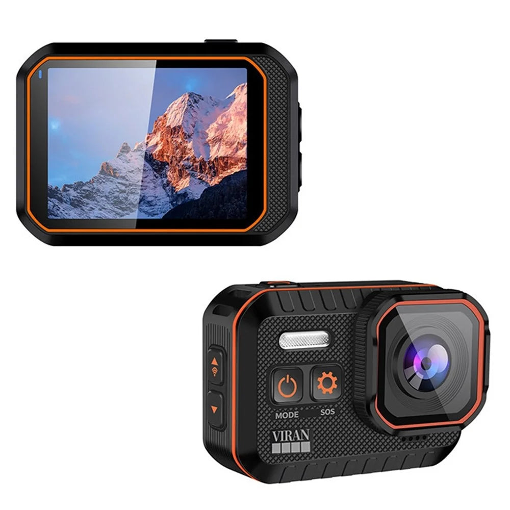 SC002 4K HD Action Camera with Remote Control Waterproof Sports DV Mini WiFi Video Helmet Camera - Black - 2