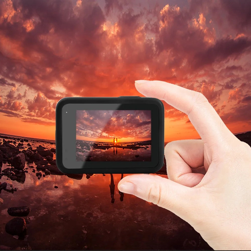 FLW361 for GoPro Hero 10/9 Anti-explosion Tempered Glass Film High Hardness Camera Lens + Back Screen + Front Screen Protector - 4