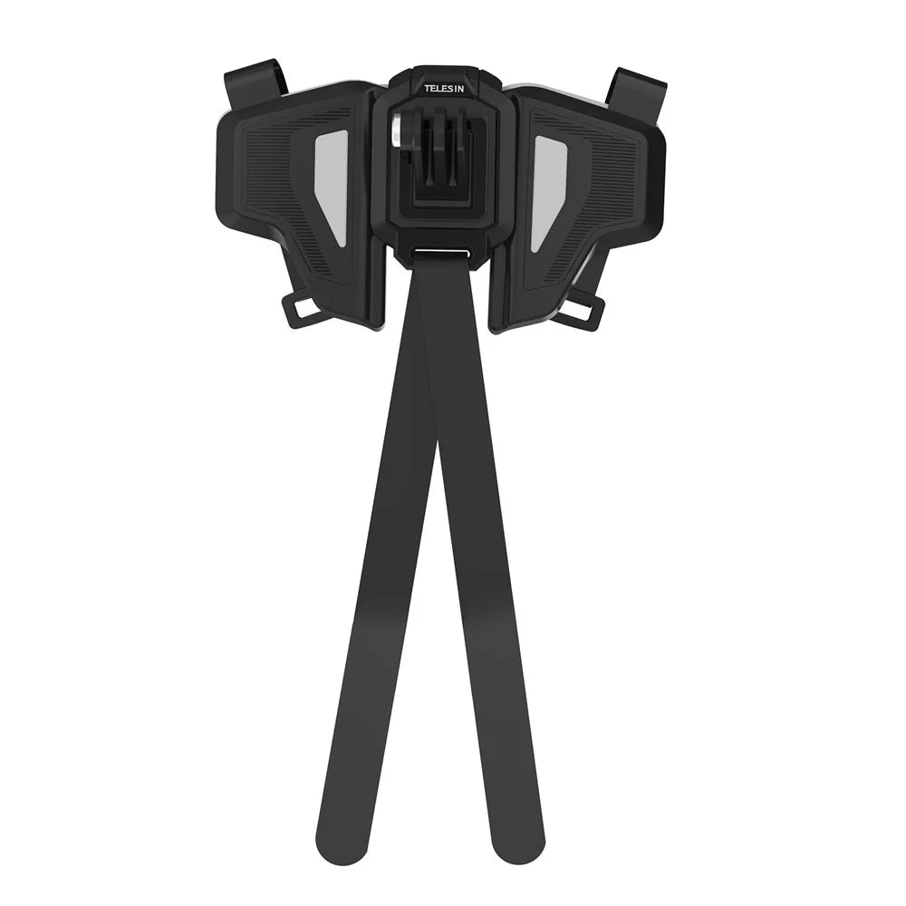 TELESIN GP-HBM-MT2-YH Motorcycle Helmet Chin Strap Shockproof Sports Camera Mount for Cycling Shooting Photography - 2