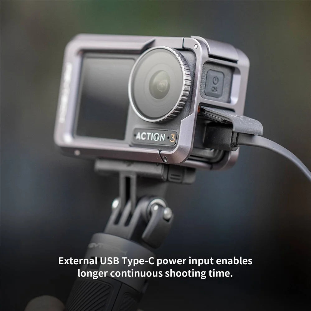 PGYTECH P-32C-020 Camera Cage for DJI OSMO Action 3 Aluminum Alloy Protective Case - 7