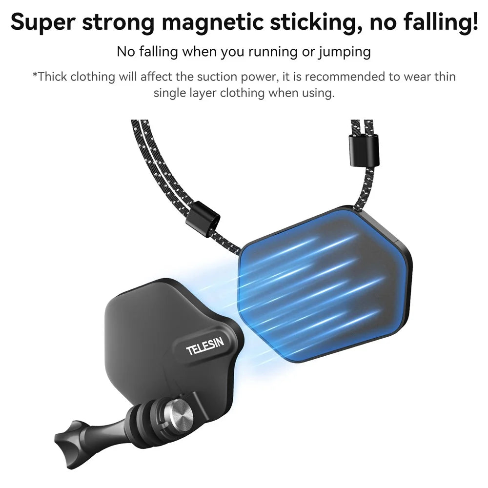 TELESIN TE-MMK-001 Magnetic Action Camera Quick Release Bracket FOV Shooting Accessory - 6