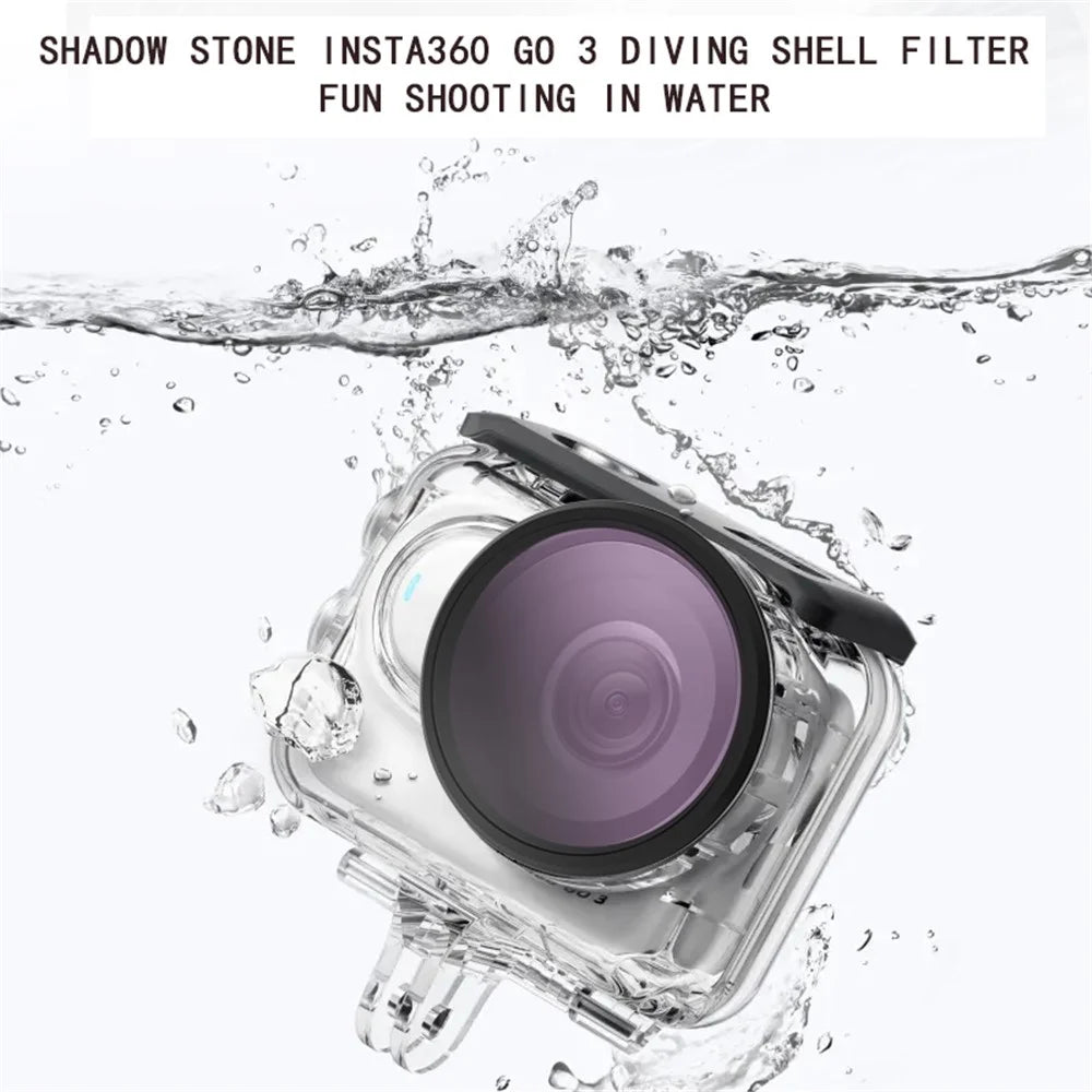 JUNESTAR JSR-1030-19 3-in-1 Filter Set with CPL+ND8+ND16 for Insta360 GO 3 Action Camera Multi-Layer Coated Diving Filter - 7
