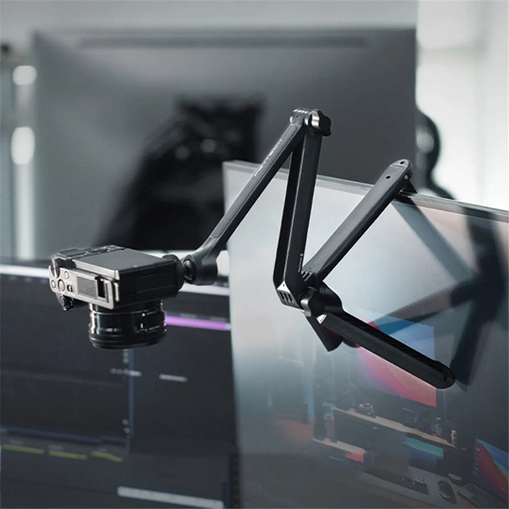 PGYTECH P-GM-158 3-Folding Tripod Stand Multi-Functional Selfie Stick Phone Holder Magic Arm for GoPro / Insta360 / DJI Action Camera - 3