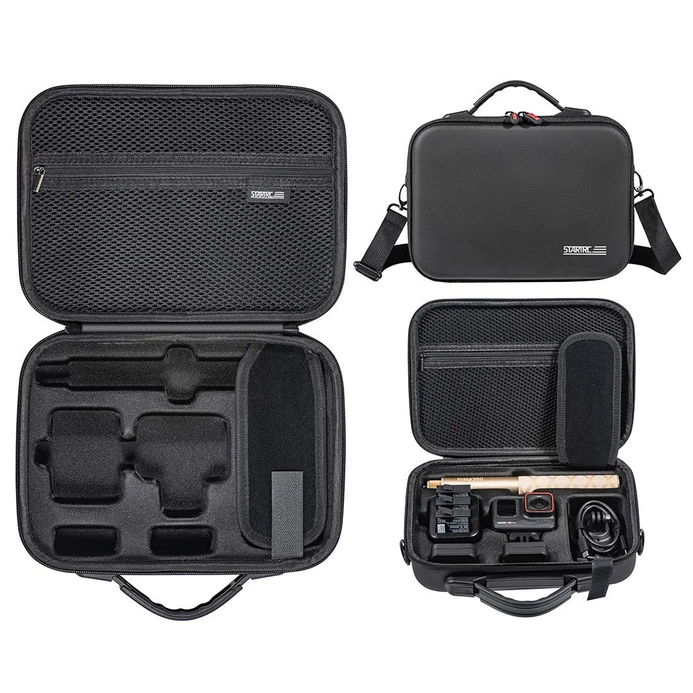 STARTRC 1134780 Carrying Case for Insta360 Ace / Ace Pro PU Leather Storage Bag with Shoulder Strap - 1
