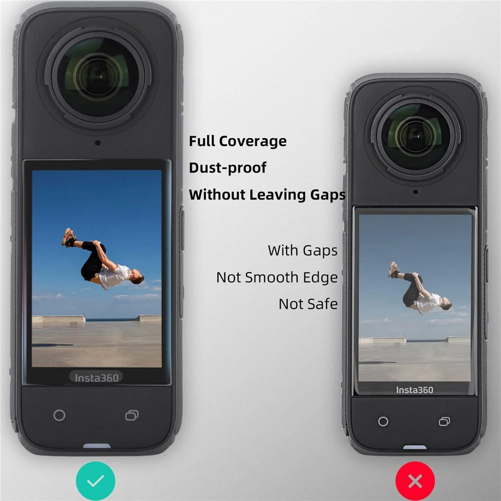 SUNNYLIFE IST-BHM798 For Insta360 X4 Sports Camera Curved Tempered Glass Screen Protector - 6