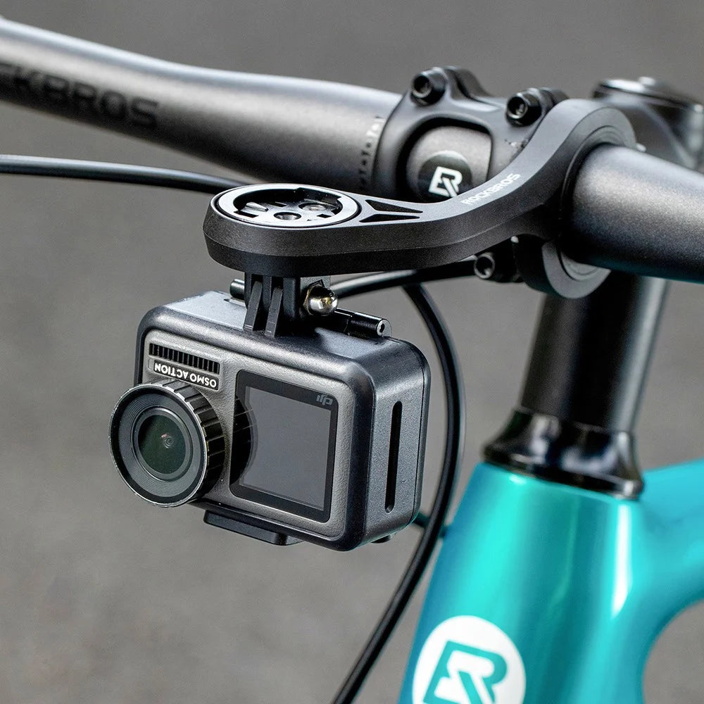 ROCKBROS Bike Handlebar Computer Mount Road Bicycle Light Sports Camera Nylon Bracket - 5