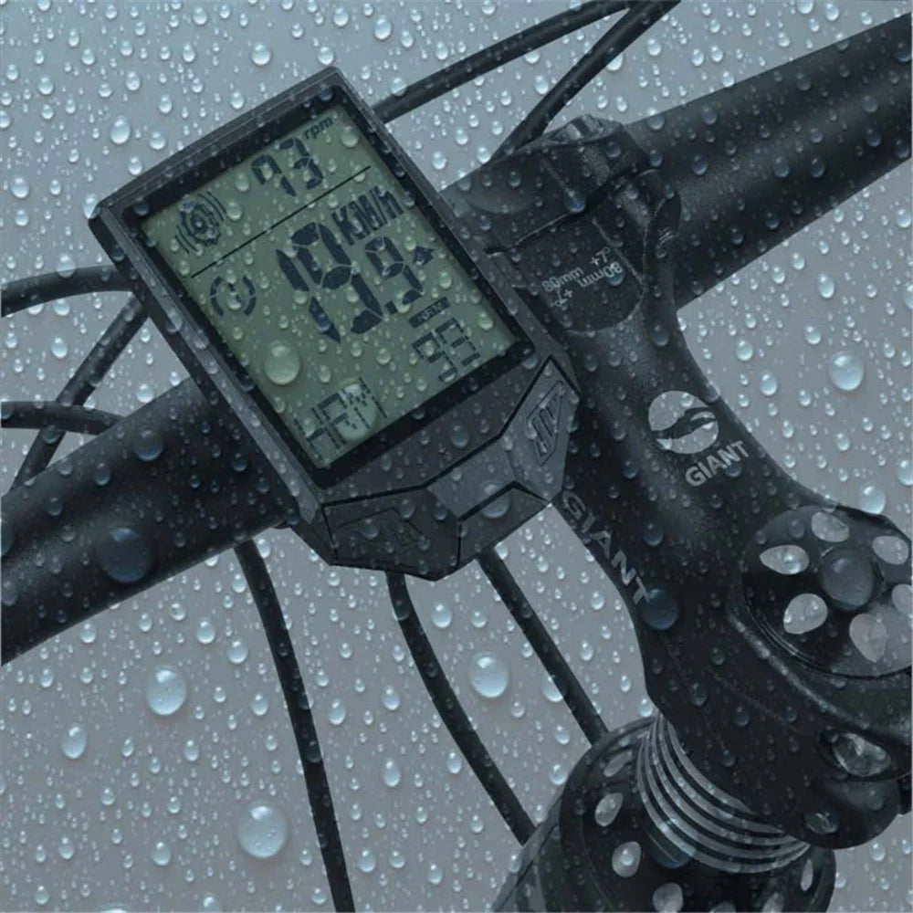 XH-BC335-LCD Wireless Bike Computer Heart Rate Cadence Sensor Multifunctional Waterproof LCD Screen Cycling Computer - Black - 2