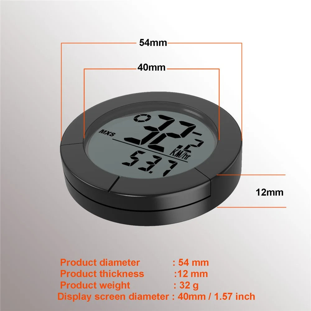B50-BC23 Bicycle Speedometer with Temperature Measuring Waterproof 1.57" Bicycle Code Meter (Standard Bracket Version) - 3
