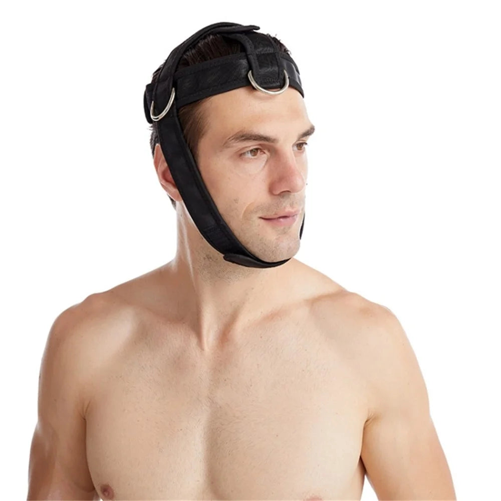 MK119 Home Gym Neck Training Harness Neck Strength Trainer Head Chin Neoprene+Nylon Strap Exerciser - 3
