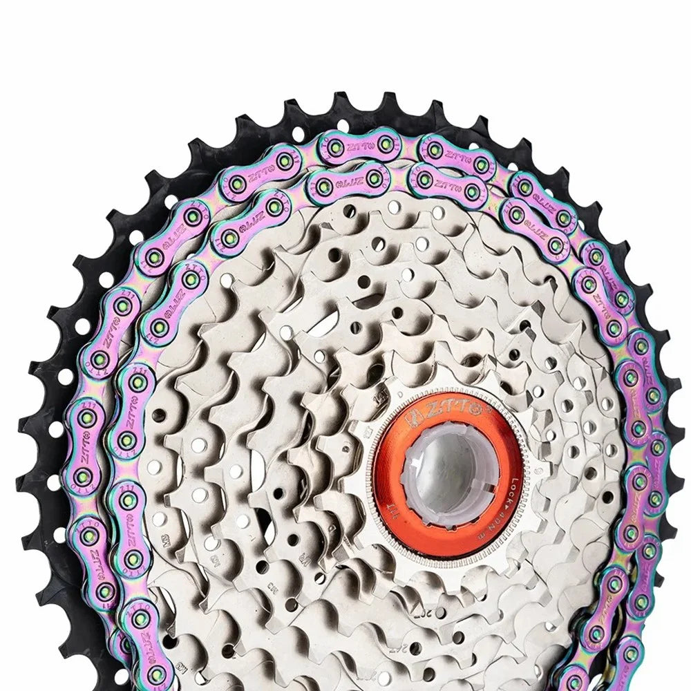 ZTTO z8 Carbon Steel Bicycle Chain 8-Speed 116 Links Mountain Road Bike Chain - Colorful - 2