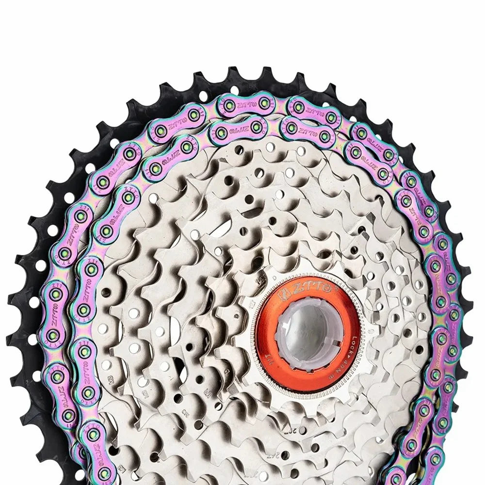 ZTTO Z11 Carbon Steel MTB Road Bike Chain 11-Speed 116 Links Bicycle Chain - Colorful - 2