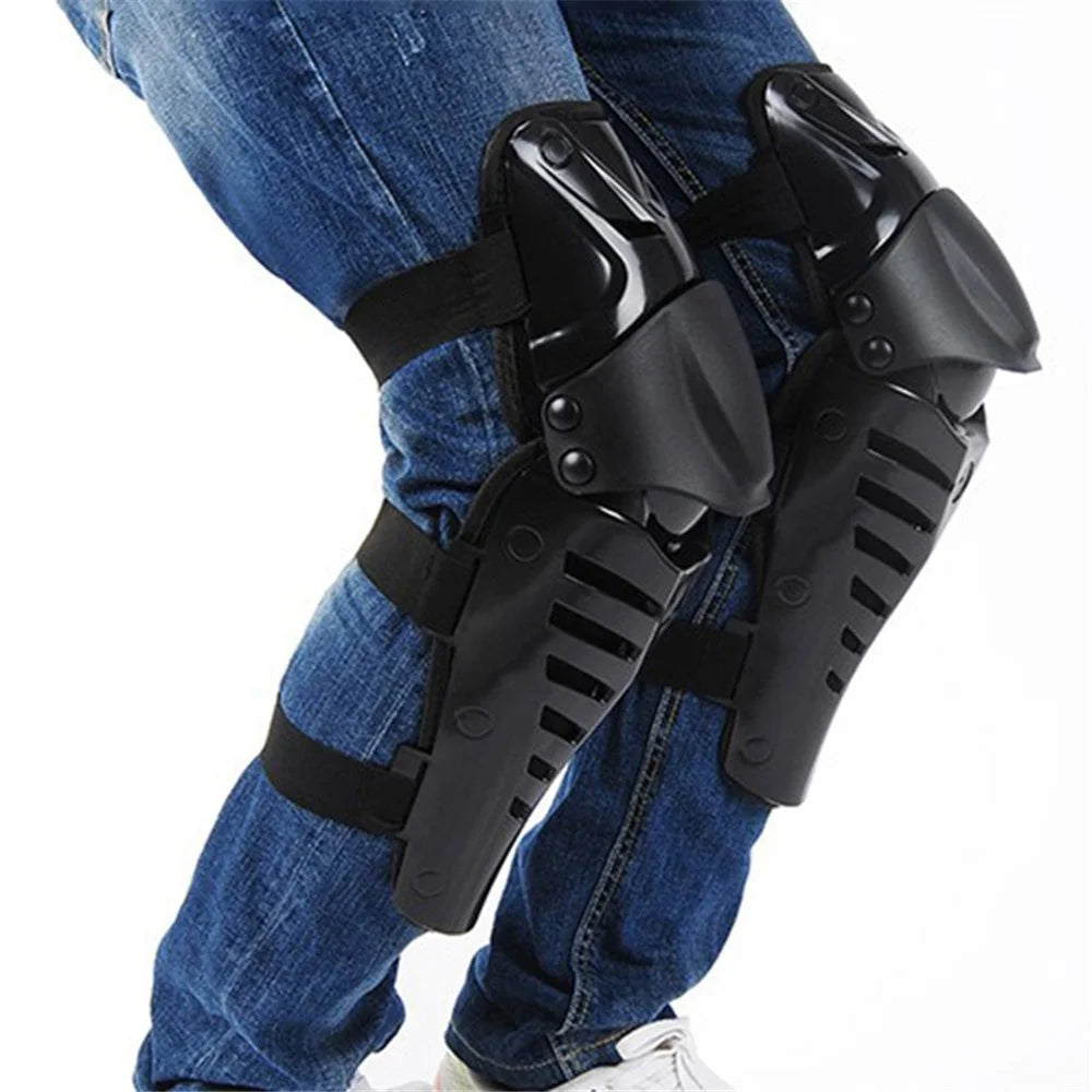 SULAITE 1 Pair GT-313 Motorcycle Knee Pad Men Protective Gear Knee Protector EVA Hard Shell Guard Pad Set - Black - 2