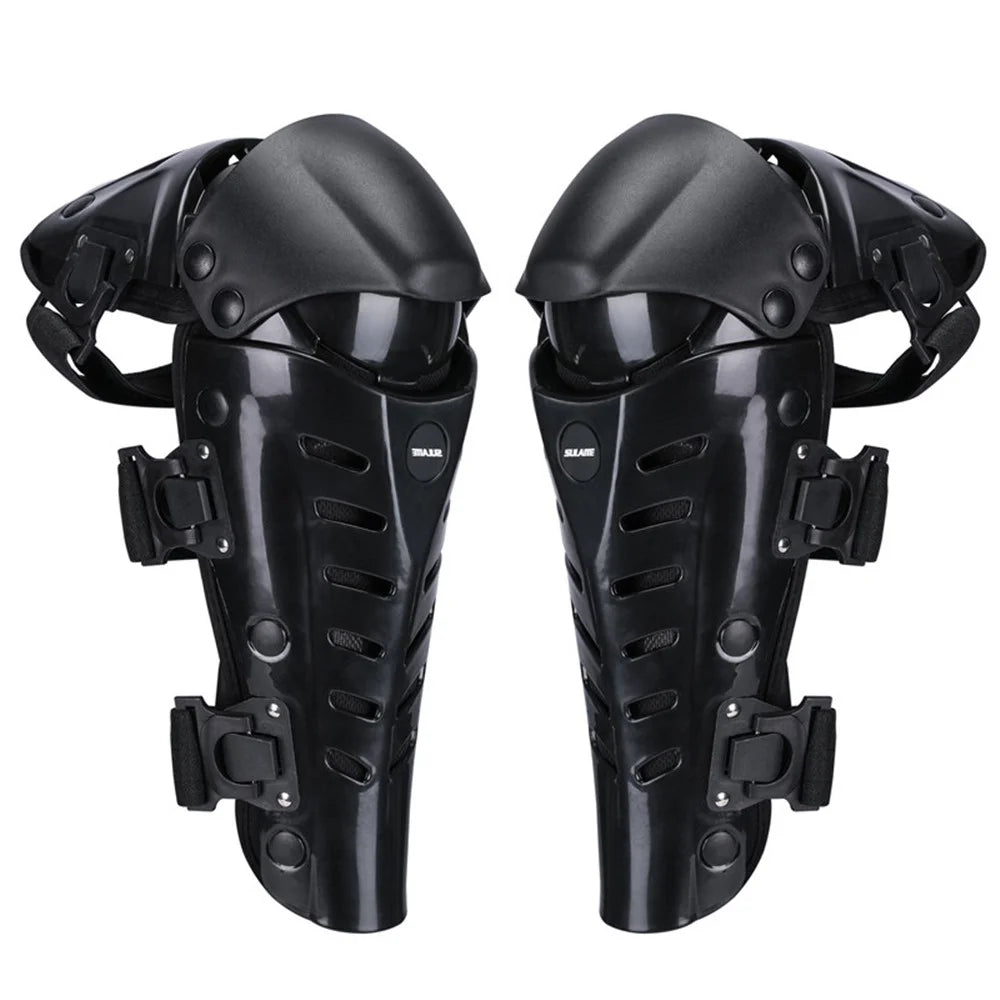 SULAITE 1 Pair GT-313 Motorcycle Knee Pad Men Protective Gear Knee Protector EVA Hard Shell Guard Pad Set - Black - 7