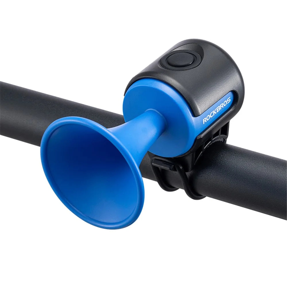 ROCKBROS EH-2 Bicycle Electronic Horn 120dB Big Power Bike Warning Safety Alarm Bell - Blue - 1