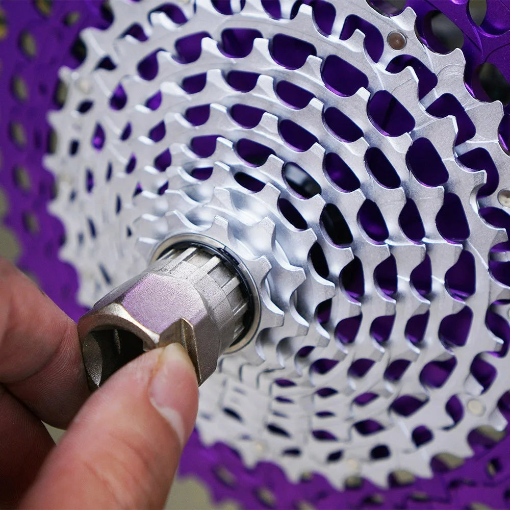 ZTTO 12 Speed 9-50T Ultra Light CNC Hollow Mountain Bike Cassette Freewheel for XD Hub - Black+Silver - 4