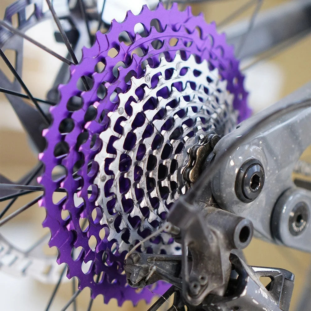 ZTTO 12 Speed 9-50T Ultra Light CNC Hollow Mountain Bike Cassette Freewheel for XD Hub - Black+Silver - 6
