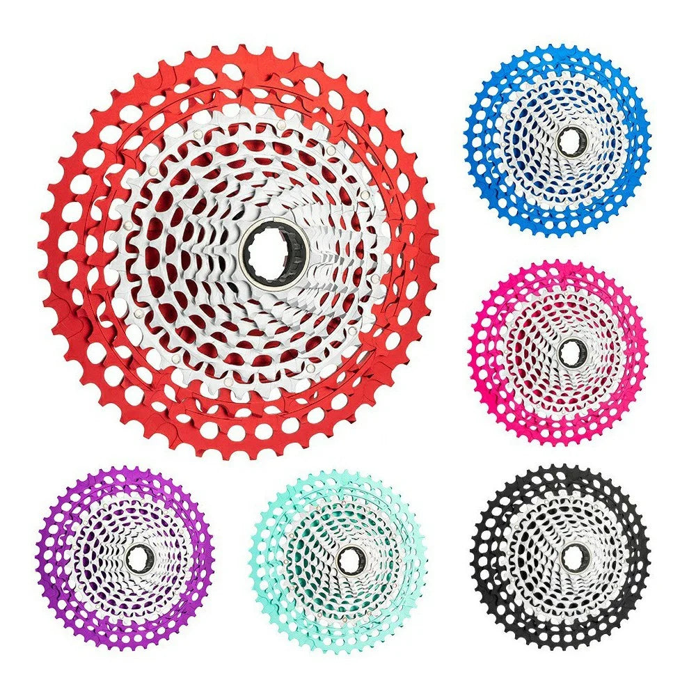 ZTTO 12-Speed 10-46T Mountain Bike XD Cassette Lightweight MTB Freewheel Sprocket - Purple+Silver - 2