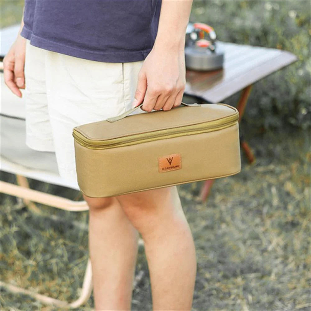 RZAHUAHU YA583 Portable Polyester Camping Tools Storage Bag Flashlight Tableware Tote Bag - 4
