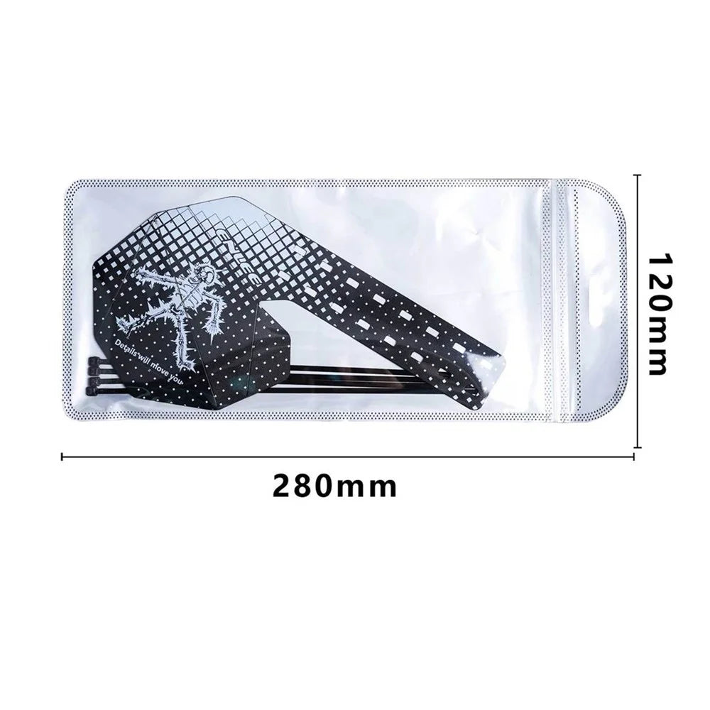 ENLEE E22103 Graffiti Mountain Bicycle Rear Derailleur Protector Cover with Cable Ties - Style A - 5