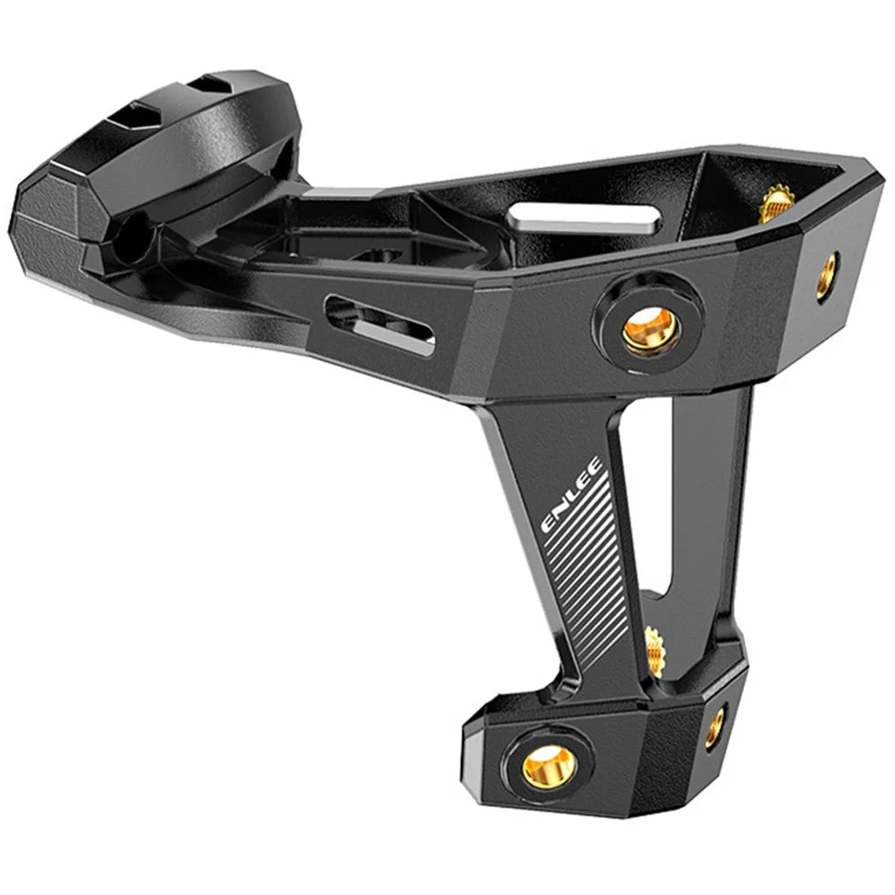 ENLEE R70 Bike Saddle Bottle Cage Holder Bicycle Seat Bottle Cage Mount Extension Bracket - Black - 1