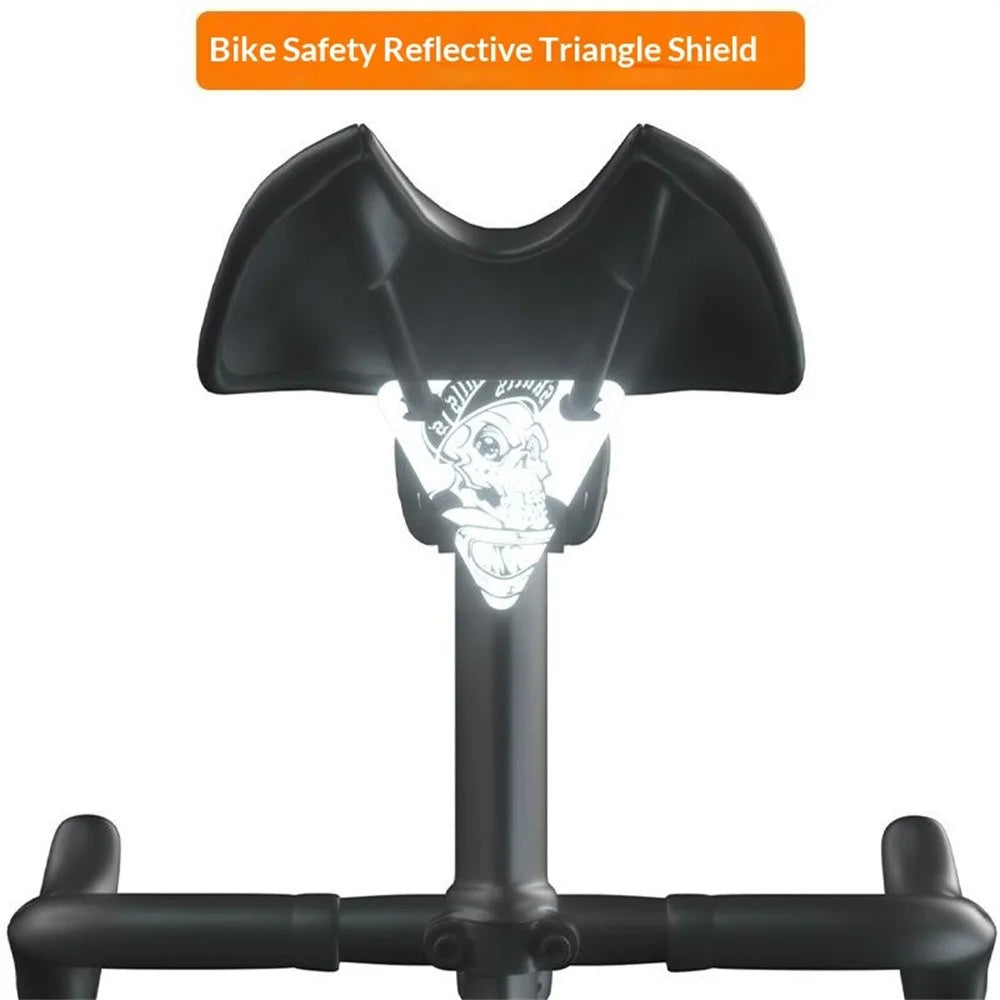 ENLEE Bicycle Seat Reflector Waterproof Night Riding Warning Sign Triangle Plate for Mountain / Road Bike - A - 2