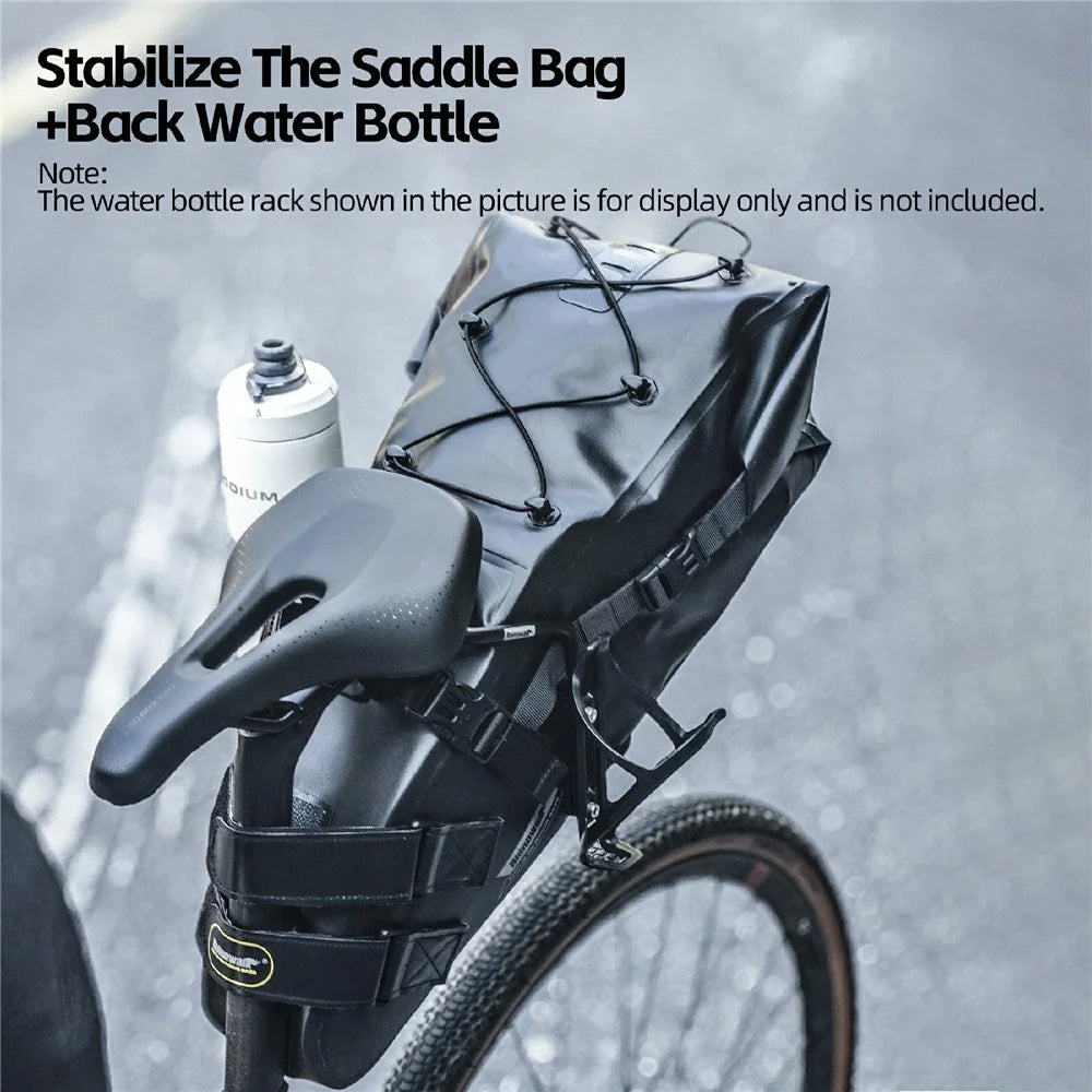 RHINOWALK SK500BB Bicycle Saddle Bag Stabilizer with Water Bottle Cage Mount Holes for Seat Bags Support Adapter - 4