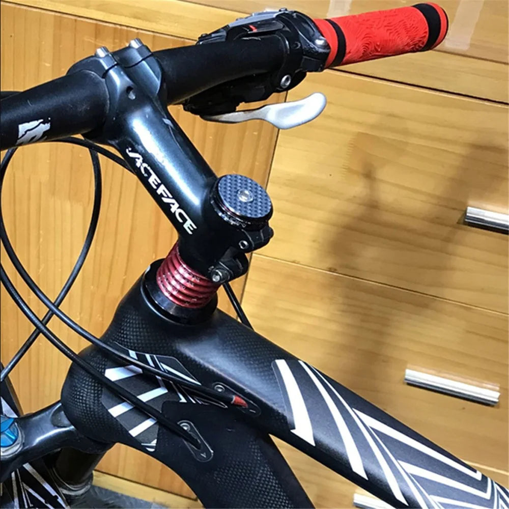 ENLEE WZG-01 Fashionable Bicycle Top Cover Front Fork Stem Top Cap MTB Bike Part Road Bike Cycling Supplies - Diamond Texture - 2