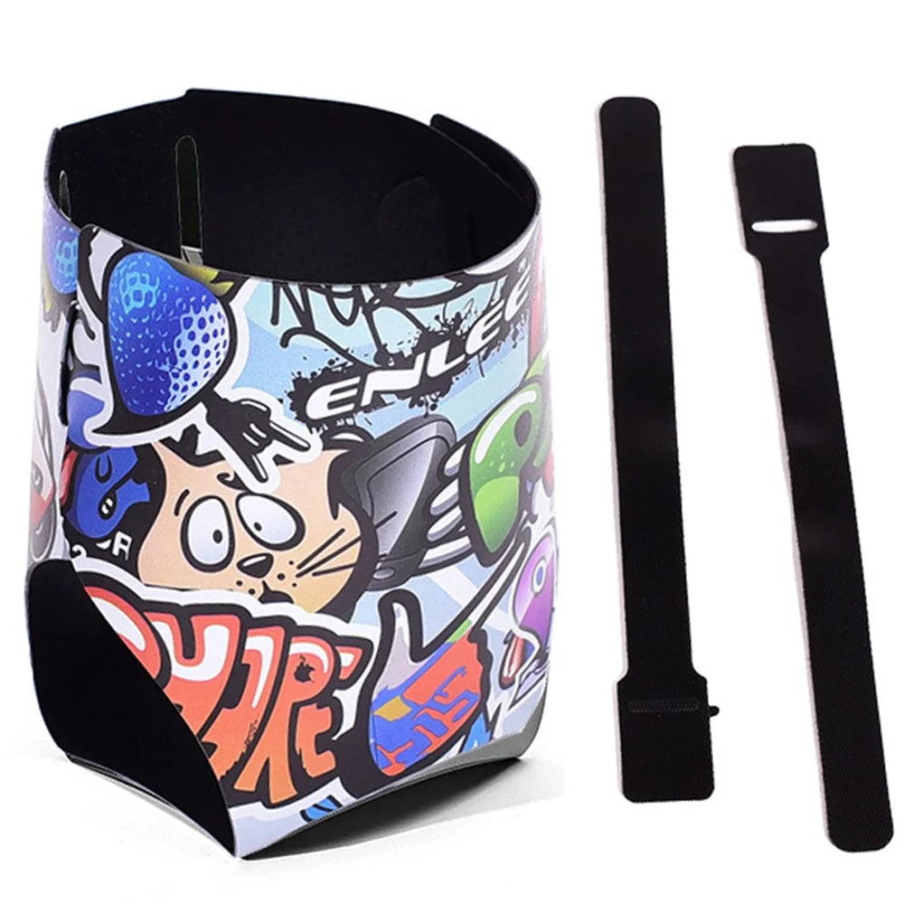 ENLEE Bike Water Bottle Cage Holder Shockproof Mountain Bicycle Bottle Cup Holder for Bike MTB Electric Scooter - Graffiti Style - 1