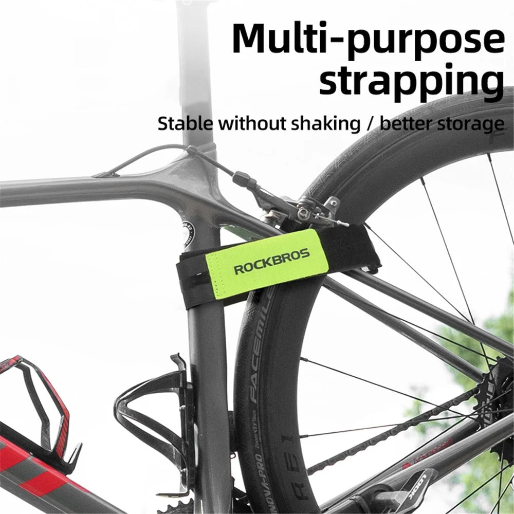 ROCKBROS D71 Multi-Function Bicycle Wheel Stabilizer Adjustable Bike Rack Straps - Green - 3