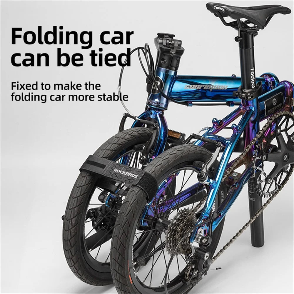 ROCKBROS D71 Multi-Function Bicycle Wheel Stabilizer Adjustable Bike Rack Straps - Green - 6
