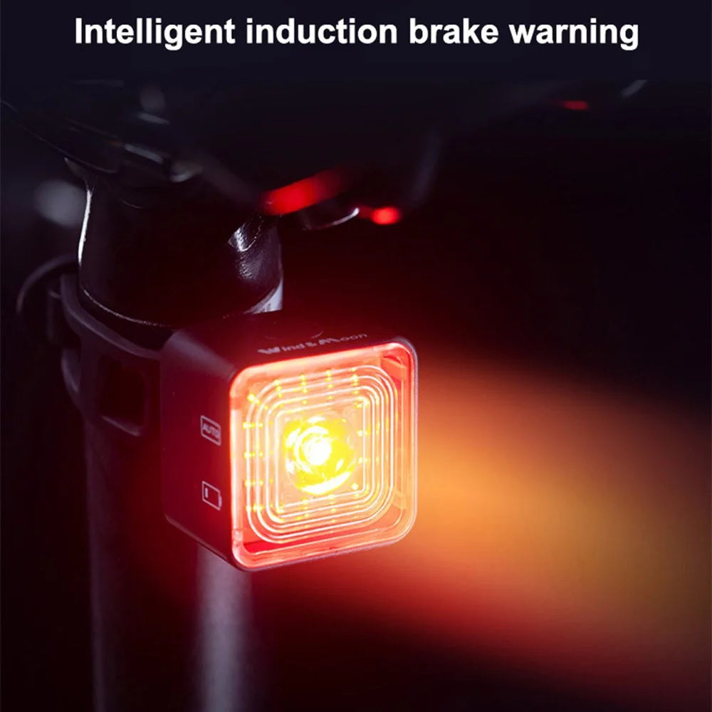 WIND&MOON WT06S Intelligent Bicycle Rear Light Bike Smart Sensor Brake USB Rechargeable Waterproof Tail Light Lamp - 3