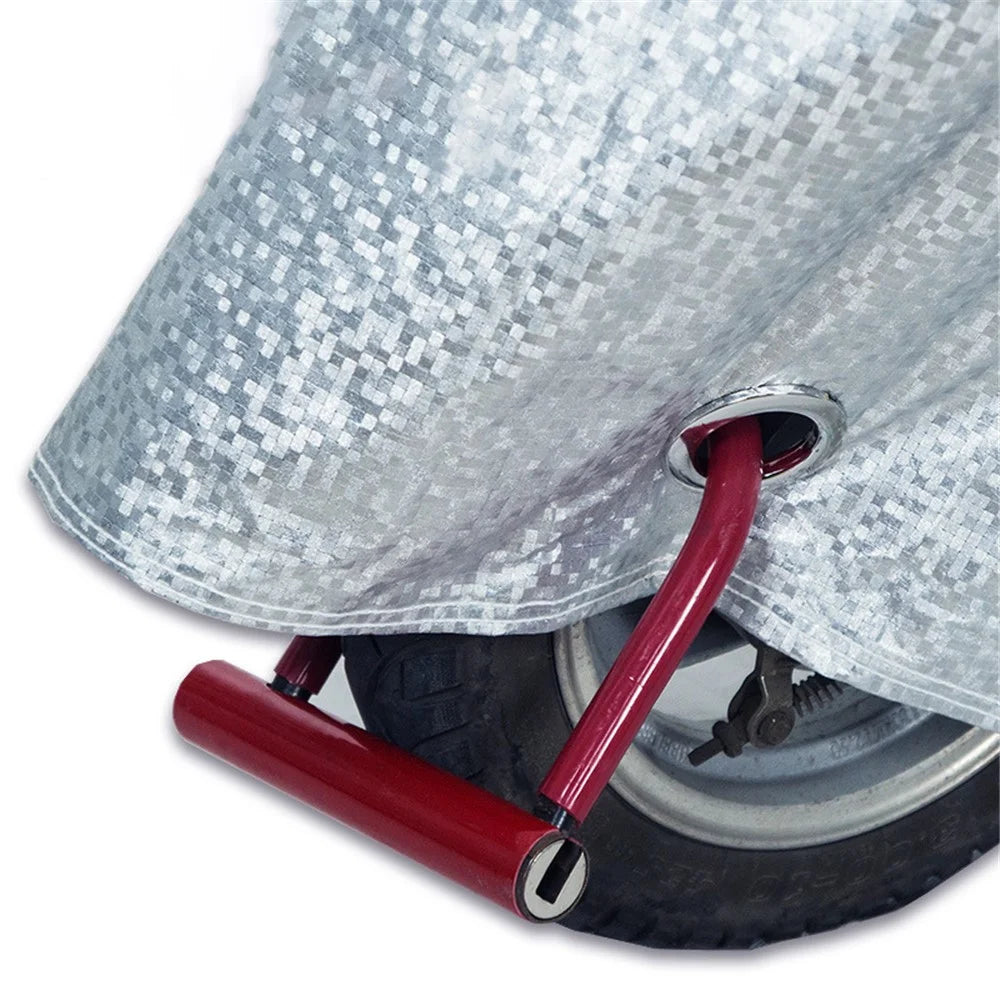 Reflective Motorcycle Protective Cover Waterproof Outdoor Large Bike Scooter Shelter Dustproof Protector with Lock Holes, Size: L - 5