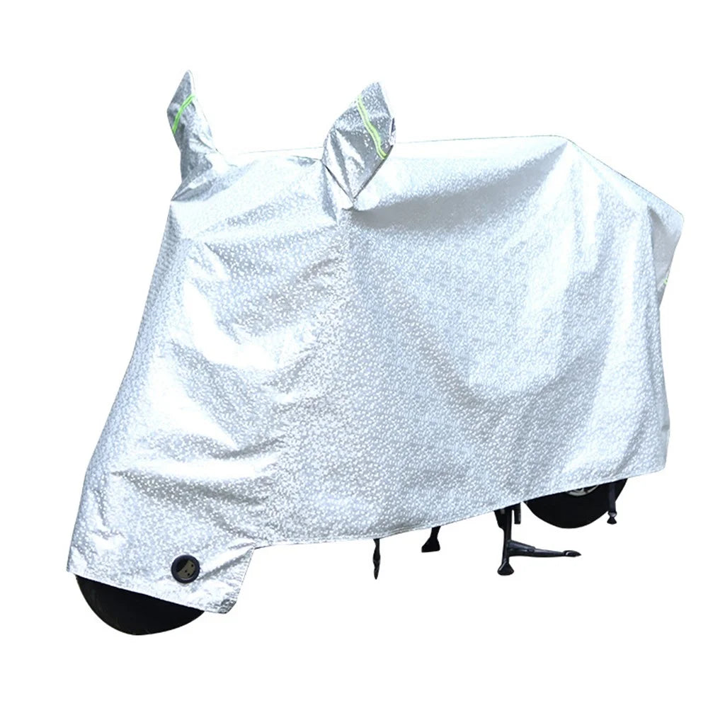 Large Motorcycle Cover Waterproof Motorbike Cover Outdoor Windproof Bike Protection Shelter with Reflective Design, Size: XL - 1