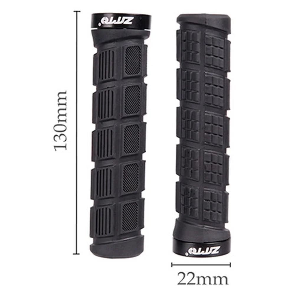 ZTTO AG38 Single-sided Locking Rubber Handlebar Grips MTB Bike Bicycle Handle Grips - Black - 5