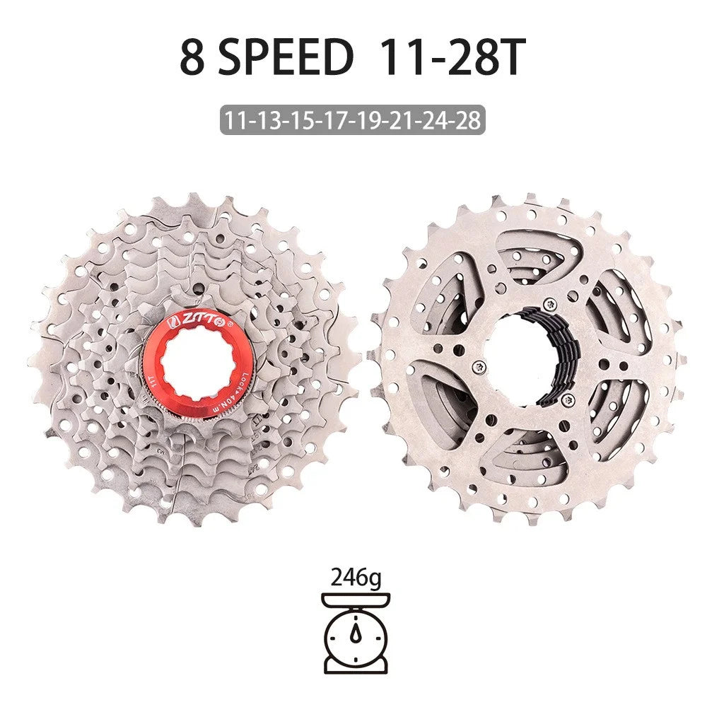 ZTTO Speed Bike Cassette 8 Speed Freewheel for Mountain Bike - 8 Speed / 11-28T - 2