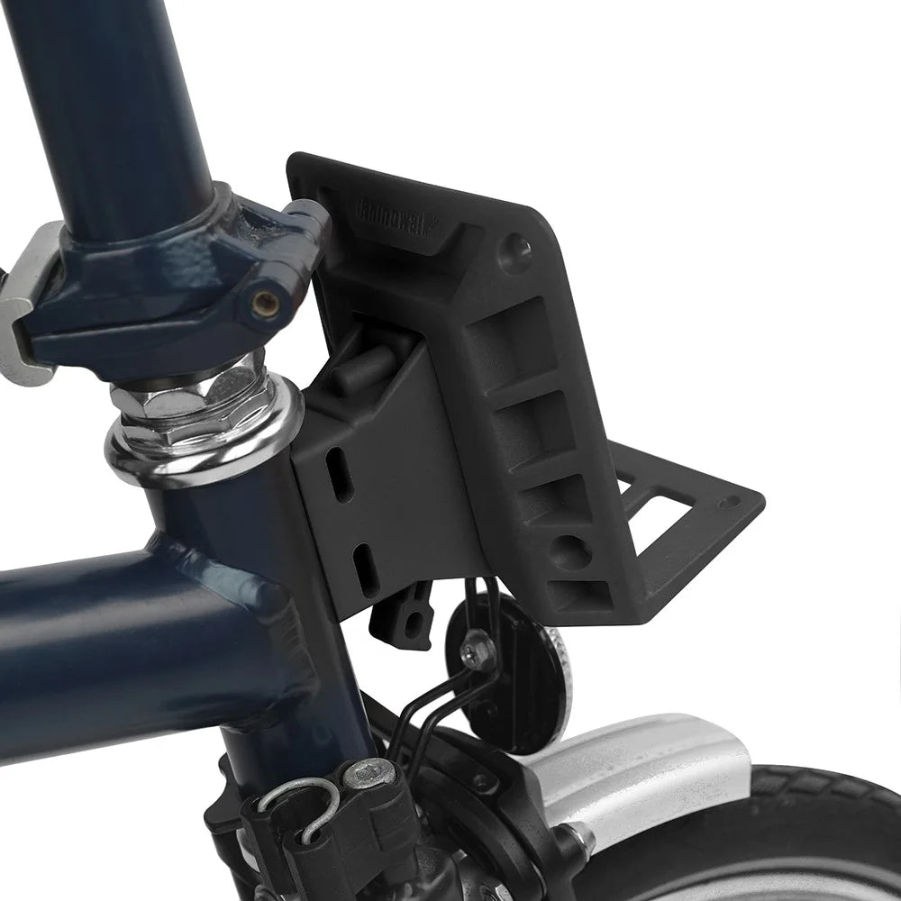RHINOWALK SK701 For Brompton Bicycle Front Carrier Block Load-Bearing Base DIY Bike Bag Mount Adapter - Black - 2