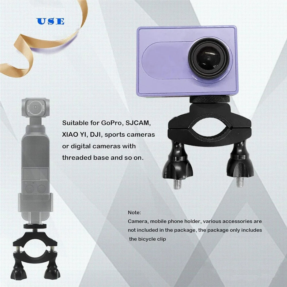 KF27870 Bike Camera Mount 1 / 4-inch Screw Adapter Bicycle Action Camera Bracket for GoPro / DJI Osmo - 3