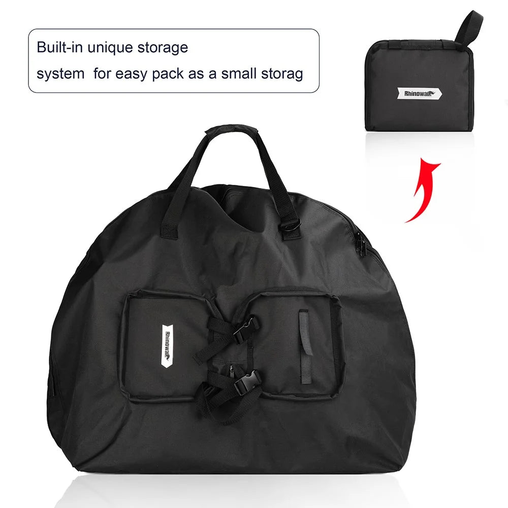 RHINOWALK RF163 14-16 inch Bike Front Bag Folding Shoulder Bag Outdoor Carrying Bag - 2