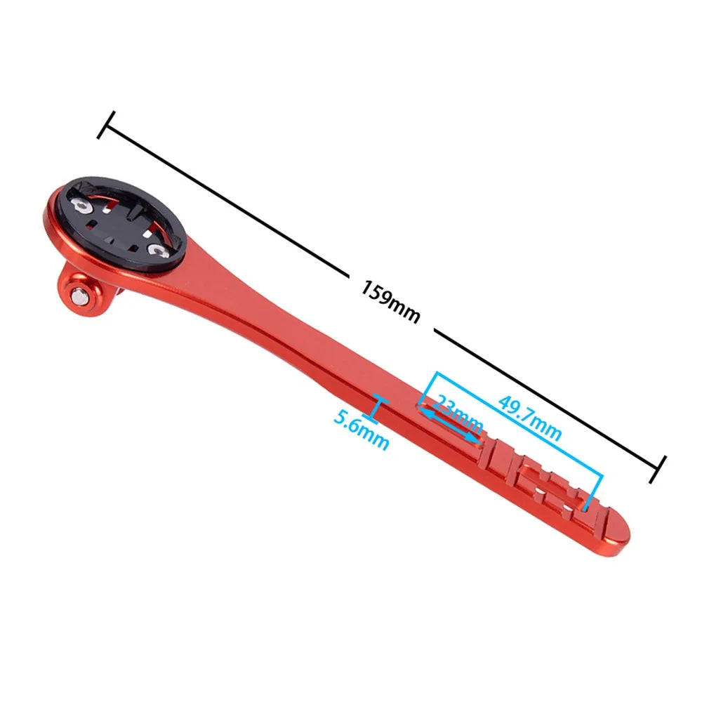 ZTTO 052 Bicycle Computer Holder Aluminum Alloy Bike Speedometer Extension Bracket - Black - 5