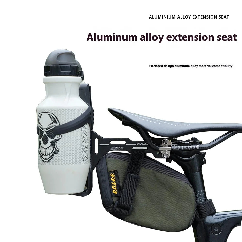 ENLEE Bike Saddle Bottle Cage Holder Adapter Aluminium Alloy Water Bottle Cage Extender - 2