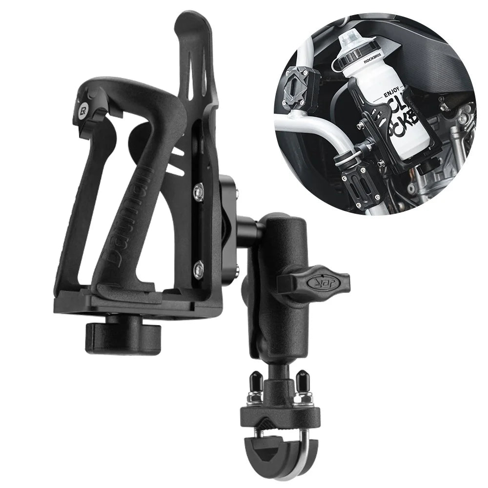 ROCKBROS 3D Motorcycle Electric Bike Bicycle Water Bottle Cage Motorbike Bottle Holder Rack - 1
