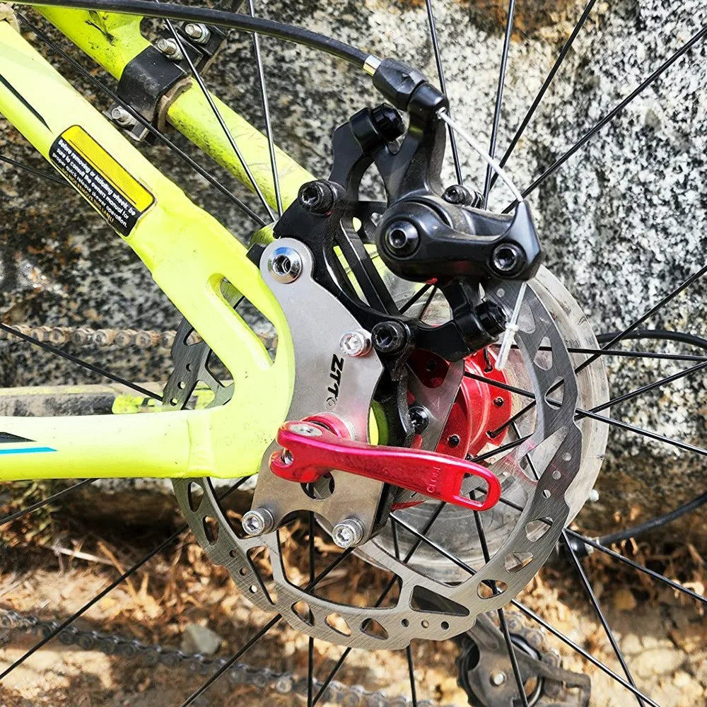 ZTTO Aluminum Alloy + Stainless Steel Bicycle Disc Brake Adapter Fixed Seat Post Adapter - Red - 4