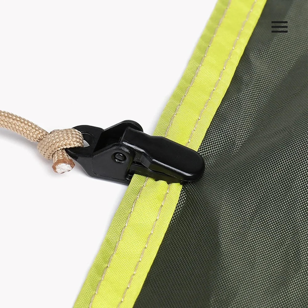 HALIN 10Pcs / Set Alligator Clip Crocodile Tent Awning Windproof Fixing Clamp for Outdoor Camping Canopy - Black - 4