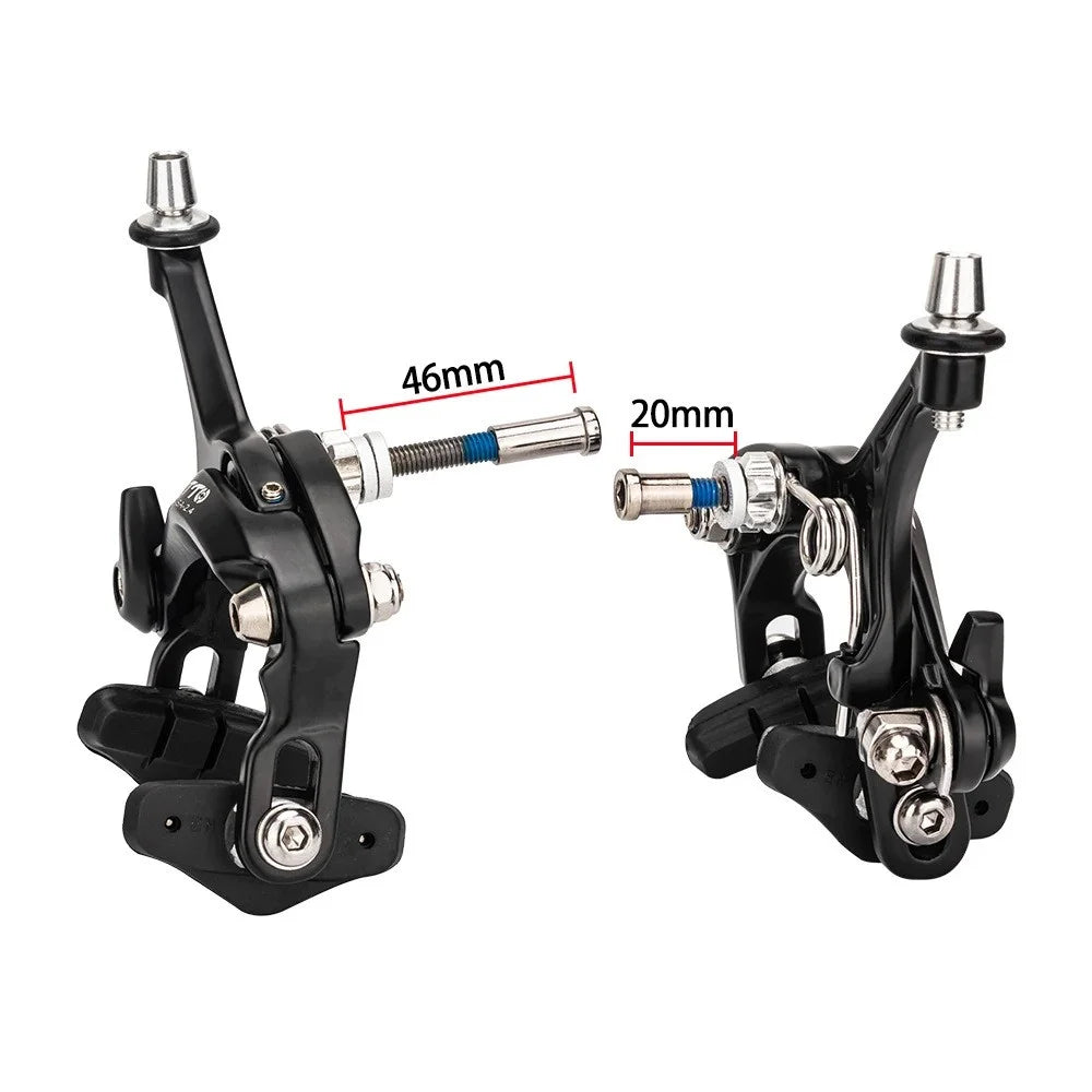 ZTTO 1 Pair Road Bike Brake Dual Pivot Calipers Bicycle Front Rear C Brake Caliper - 2.2D - 7