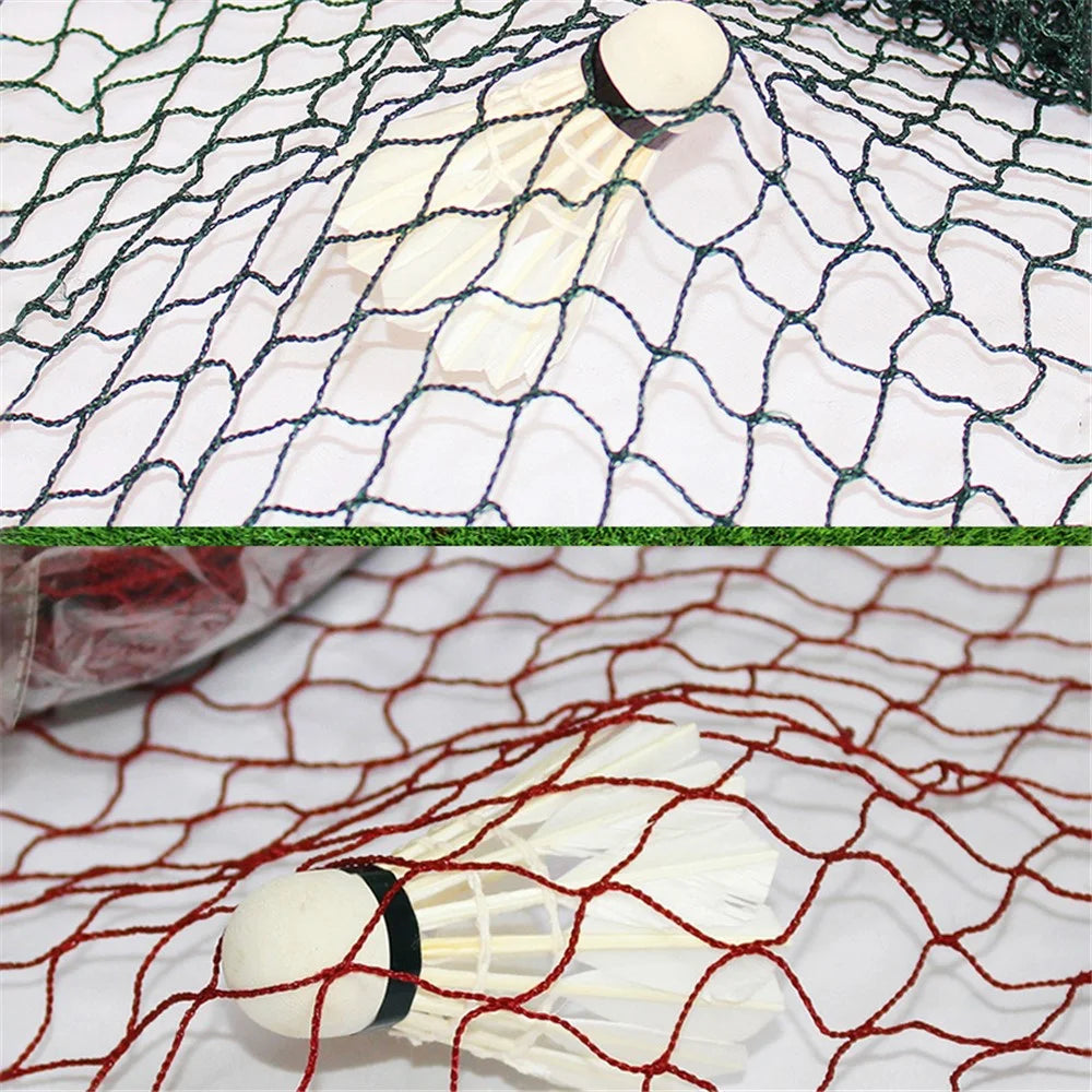 Portable Outdoor Standard Badminton Net for Professional Sports Training Game, 6.1m*76cm - Wine Red - 3