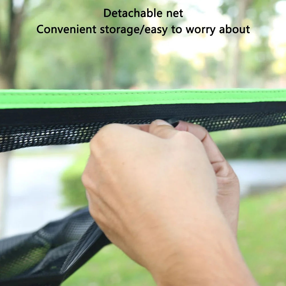 Camping Hanging Bed Square Hammock for Adults Kids, Unfolded Size: 4x4x4m - Black - 6