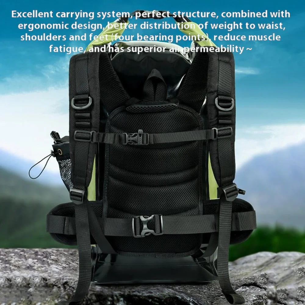 XINDA XD-BAG03NEW 30L Hiking Backpack Mountaineering Storage Bag for Men Women - Green - 4